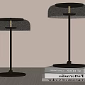 Modern Table Lamps With Transparent Shades And Metal Stands For Desk Lighting