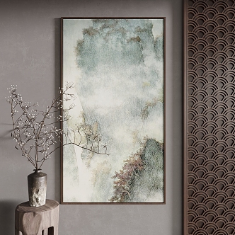 New Chinese Decorative Painting 3d model