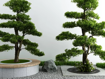 Modern Tree Landscape Tree 3d model