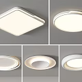 Modern Sleek Round Square Ceiling Lights With White Design And Soft Home Illumination