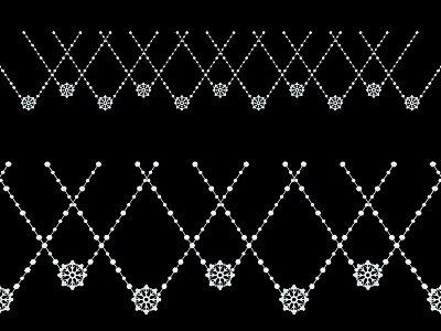 Modern decorative light snowflake 3d model