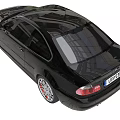 Black BMW M3 Sporty Car With Shiny Exterior And Silver Alloy Wheels