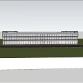 Modern office building workshop 3d model