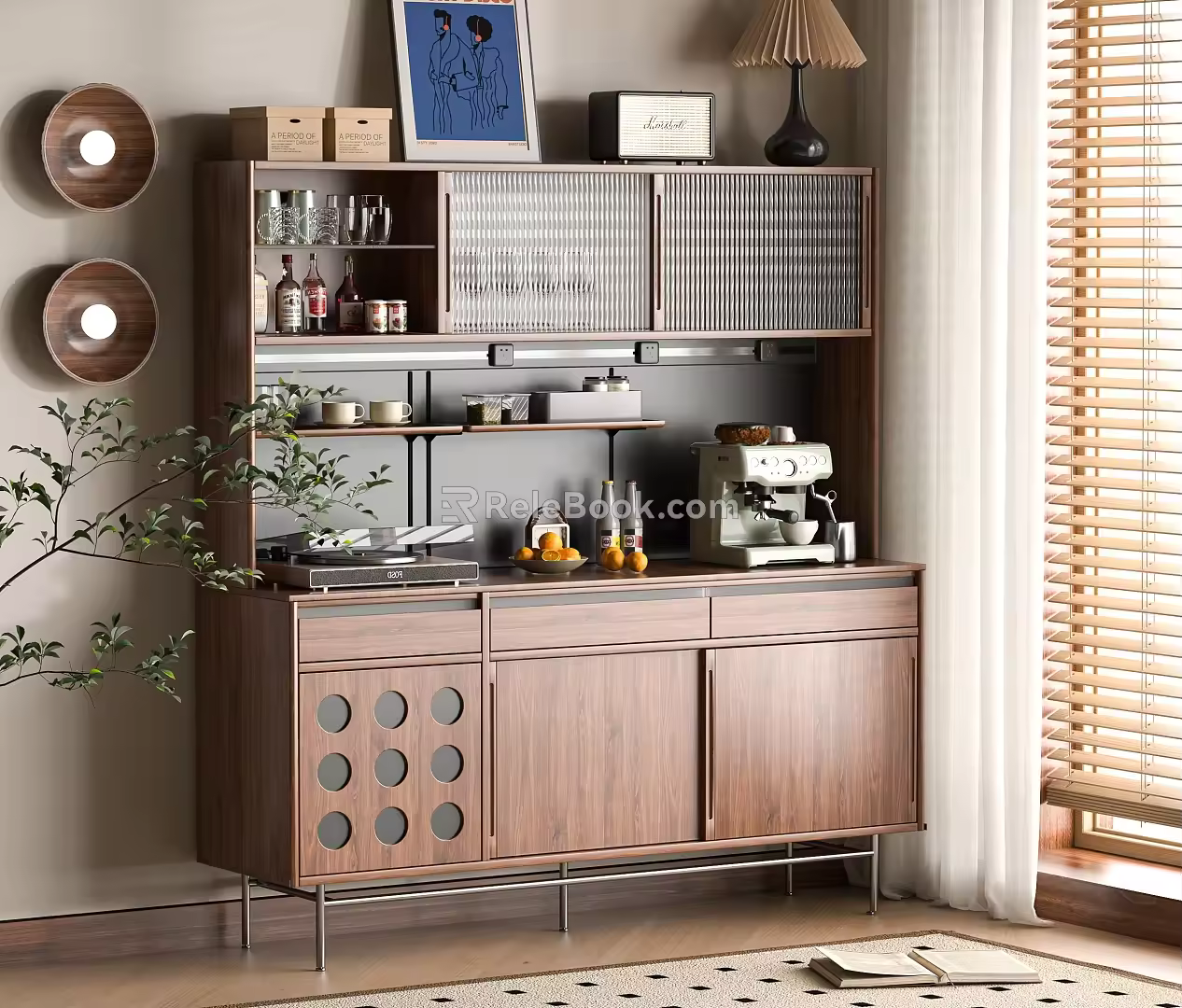 Middle Style Sideboard 3d model