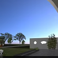 Traditional Chinese Detached Villa With White Walls Black Roof And Carved Windows