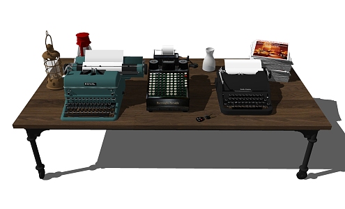 typewriter 3d model