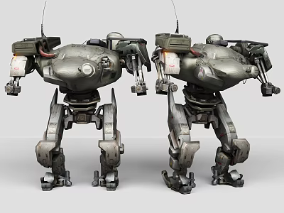 Sci Fi Mech Robot Characters For Games And Movies 3d model