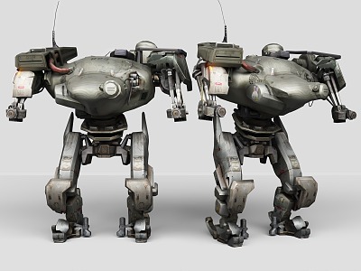 Mecturer century sci-fi style cyberpunk style sci-fi robot mechanic war machine 3d model