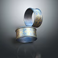 Elegant Blue Bracelets With Gold Geometric Patterns In Fine Jewelry Design