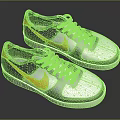 Modern Nike Low Top Sneakers With Gray White And Yellow Upper And White Sole