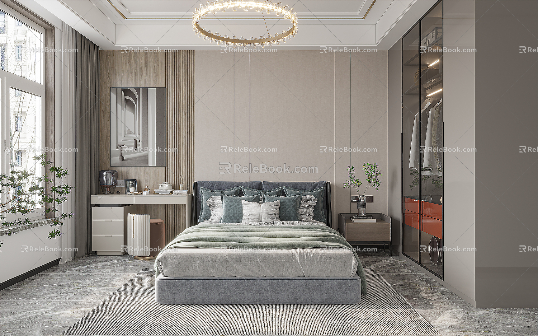 Modern Bedroom 3d model