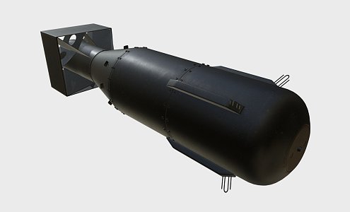 Little Boy Nuclear Bomb 3d model