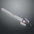 White Pen Shaped Weapon Featuring PSC Logo And Detachable Parts For Self Defense