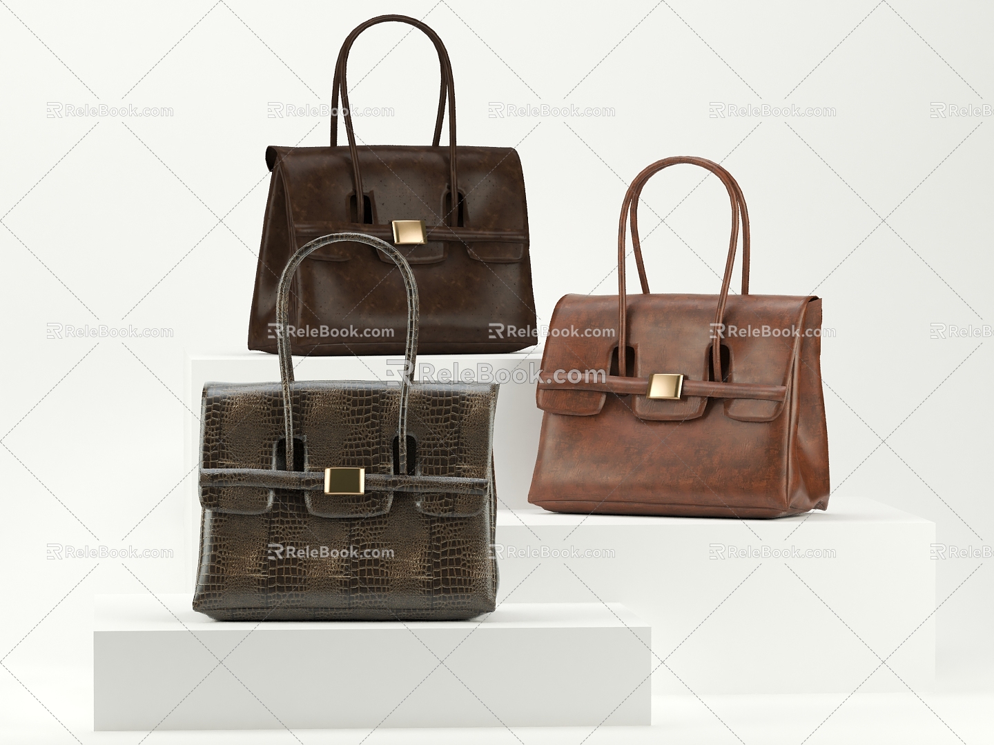 Modern Bag Bag Combination 3d model