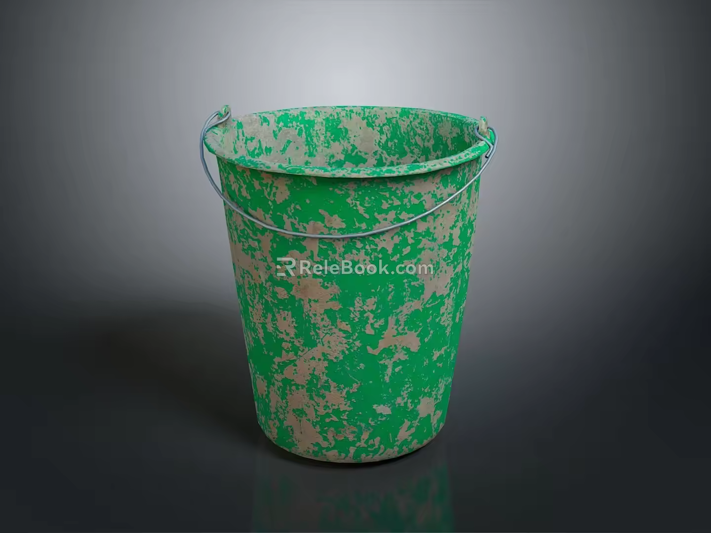 Plastic Bucket Plastic Bucket Pot Container 3d model
