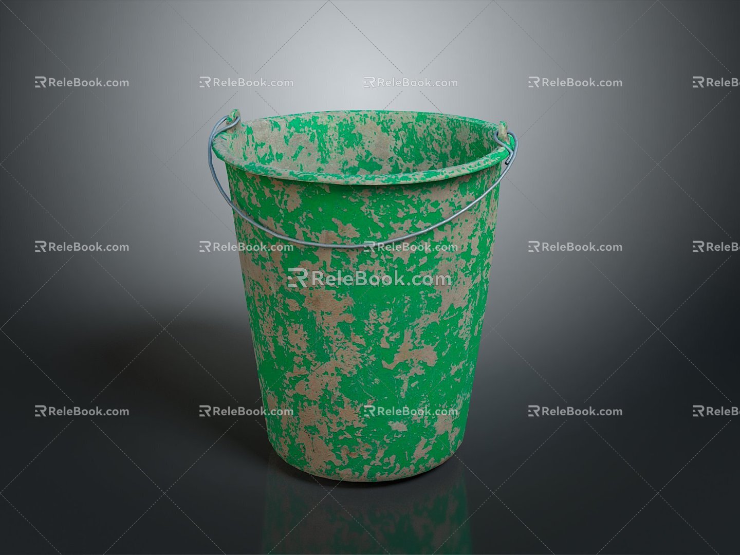 Plastic Bucket Plastic Bucket Bucket Pot Container 3d model