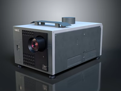 High Performance NEC Projector With Modern Design For Home Theater And Office Use 3d model
