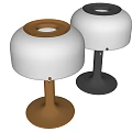 Elegant Modern Table Lamp With White Lampshade And Gold Metallic Base For Home Interior Decor
