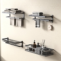 Towel Rack Towel Rack Towel Bathroom Small Pieces 3d model