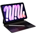 Modern Tablet With Keyboard And Stylus Pen Displaying Colorful Abstract Patterns On Screen