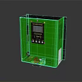 Green Industrial Solar Power Inverter with LCD Display and Control Panel for Efficient Energy Conversion