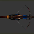 Crossbow Mechanical Crossbow Shift Bow and Arrow Shoot Far Equipment Weapons High-tech Crossbow 3d model