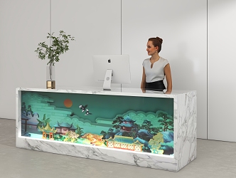 Front Desk 3d model