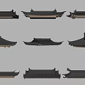 Various Traditional Chinese Ancient Architecture Roof Components Eave And Tile Designs