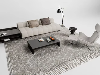 Modern Sofa Coffee Table Combination Sofa Coffee Table 3d model