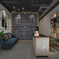Relaxing SPA Sauna Room Interior With Massage Beds Decorative Wall And Cozy Stools