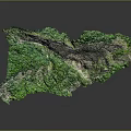 Natural Scenic Landscape Featuring Lush Green Vegetation And Rocky Mountainous Terrain