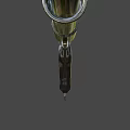Detailed View Of Black Revolver Handgun With Metal Barrel And Rubber Grip