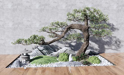 New Chinese landscape sketch 3d model