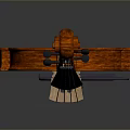 Handcrafted Brown Wooden Violin As Essential Living Accessory With Classic Design