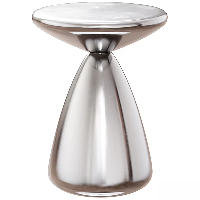 Modern Stainless Steel Dining Table With Sleek Base Structure For Contemporary Home Decor 3d model