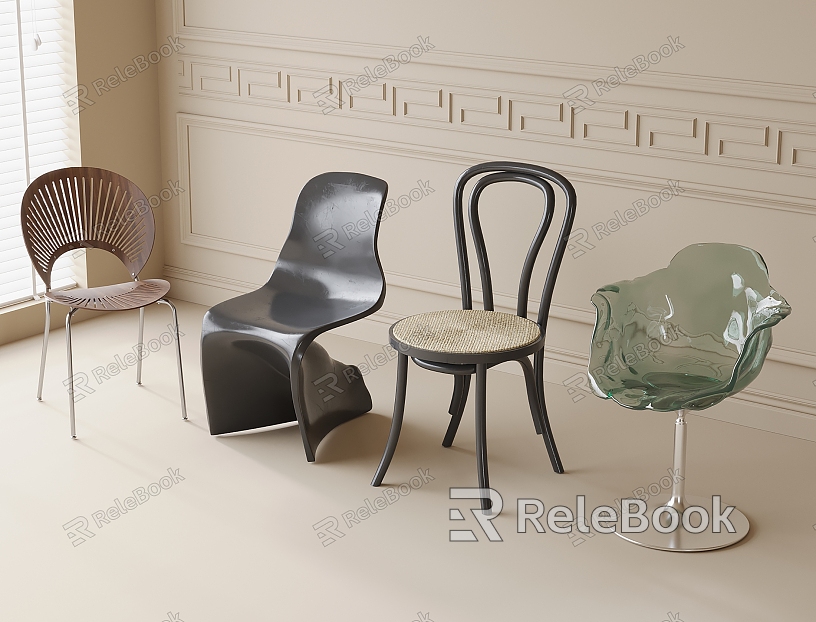 Modern Dining Chair Single Chair Leisure Chair model