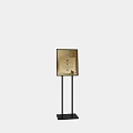 Elegant Golden Floor Standing Display Sign Board With Business Information