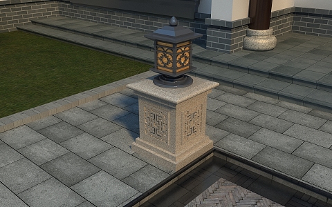 Chinese lamp 3d model