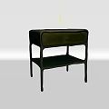 Entryway Side Cabinet Modern Design with Drawer and Lower Shelf in Black Finish