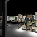 Modern Public Office Space Interior Design With Open Layout Office Desks And Green Plants
