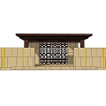 New Chinese pavilion porch New Oriental Zen pavilion 3d model