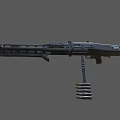 MG42 submachine gun machine gun machine gun semi-automatic rifle assault rifle firearms low face number low model simple model game film and television level super realistic 3d model