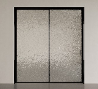 sliding door changhong glass door 3d model