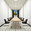 Modern Security Monitoring Room Interior With Control Console And Multiple Surveillance Screens
