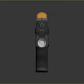 Tactical Black Pistol with Red Dot Sight and Tactical Flashlight Modern Design for Self Defense