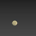 Textured Beige Wall With Decorative Sphere Accent