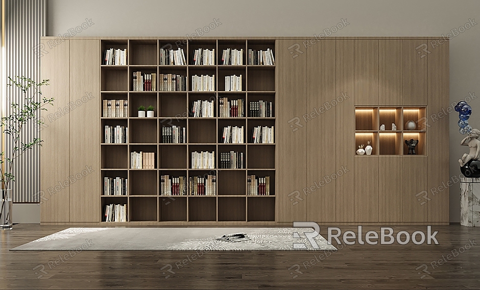 Modern bookcase model