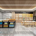 Liquor and Tobacco Store Interior Featuring Bright Lighting Neat Shelves And Various Products