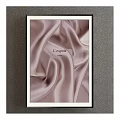 Elegant Decorative Painting With Pink Silk Background And L'espoir 2022 Text