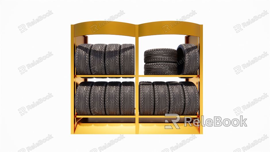 Car tire tire rack model